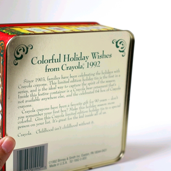 Vintage 1992 Crayola Tin with Original Crayons - Picture 7 of 12